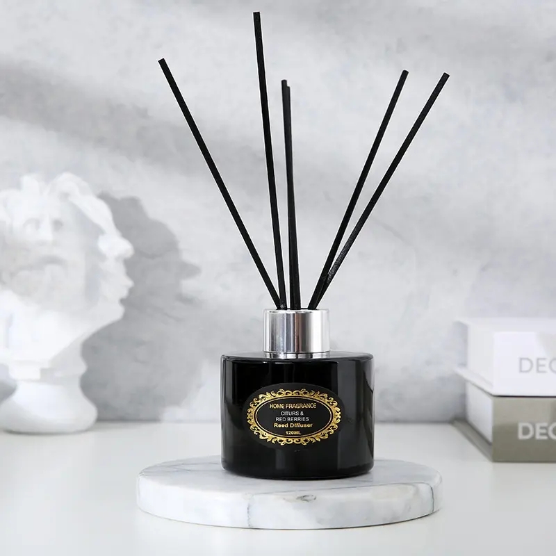 120ML Sustainable Fragrance Bottle Diffuser Glass Bottle Festival Gift Oil Aroma Air Freshener Stick