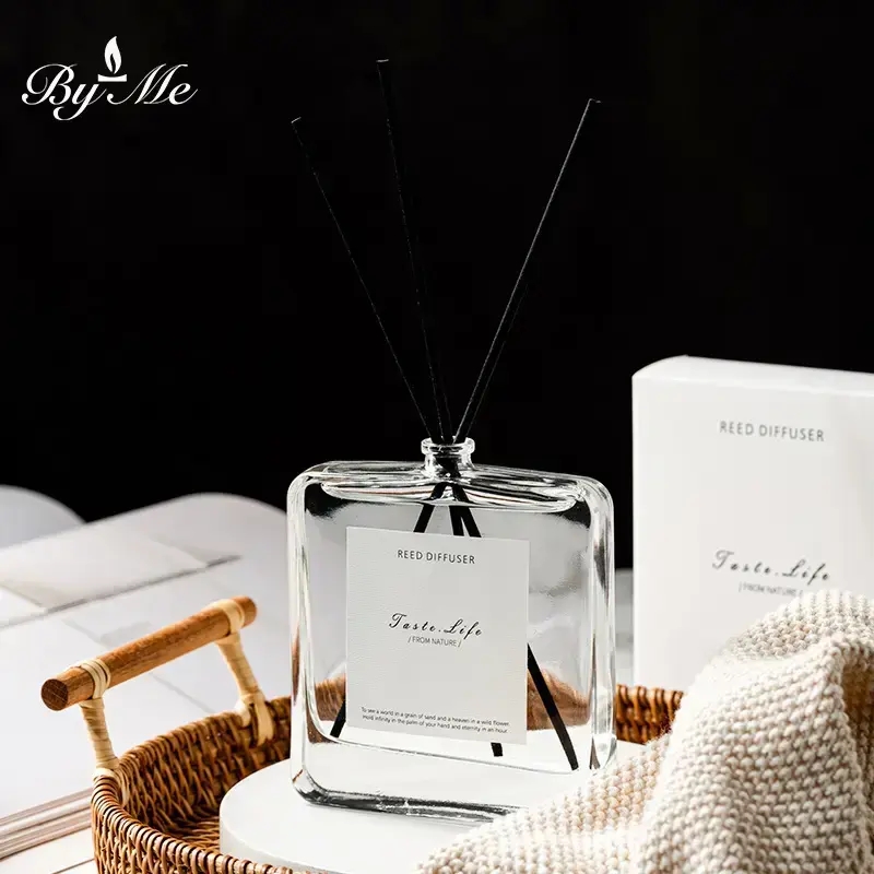 Sustainable OEM 120ML Glass Bottle Free Sample MSDS Oil Aroma Air Freshener Sticks Reed Diffuser for