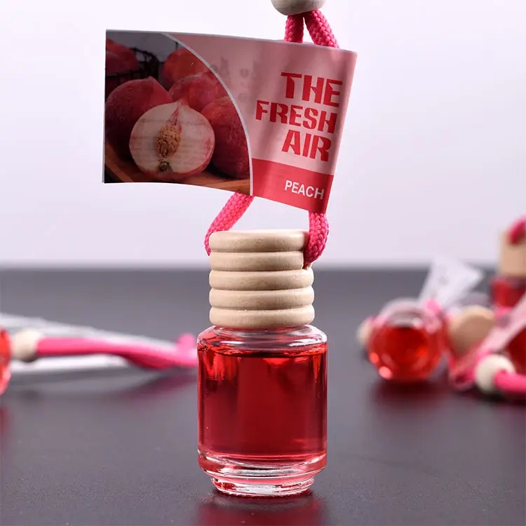 Custom 10Ml Car Air Freshener Perfume Bottles Fragrance Aromatherapy Glass Hanging Car Diffuser Bott