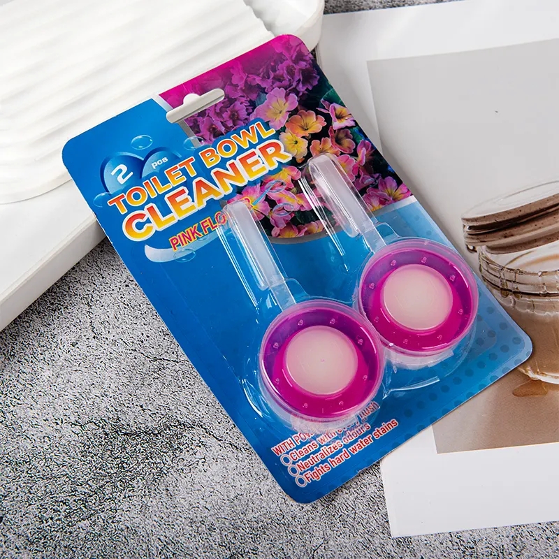 Lasting Fragrance Toilet Interior Cleaner Deodorant 2Pcs Bathroom Deodorant Flush Hanging Toilet Rim