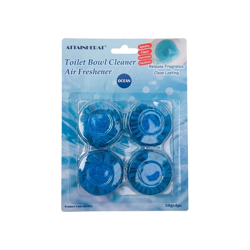 Long Lasting Multipurpose Bathroom Cleaners 4Pack Commercial Household Toilet Bowl Cleaners Blue Toi