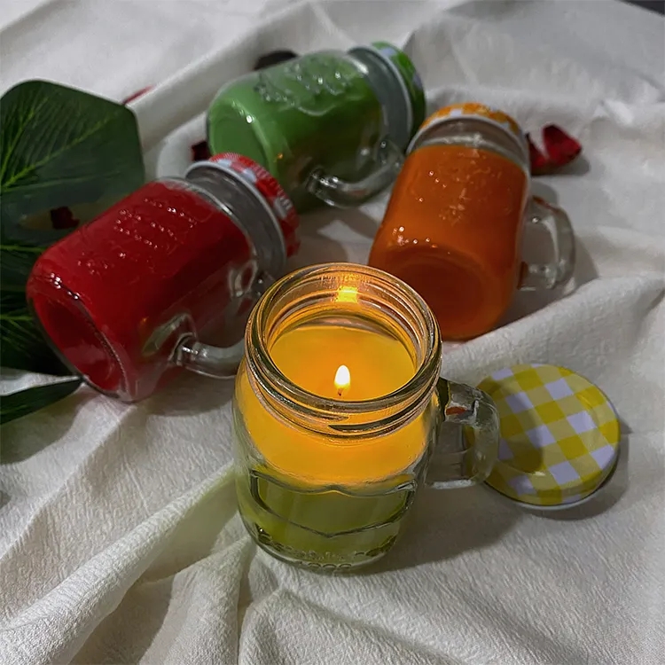 Valentine's Day Handle Cheap Fragrance Scented Candle Large Candles Making